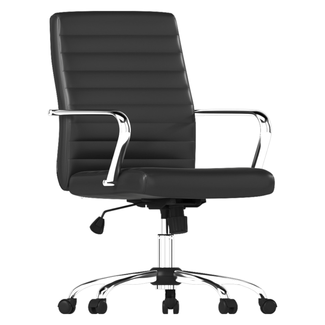 Boss Retro Task Chair with Chrome Fixed Arms - Image 5