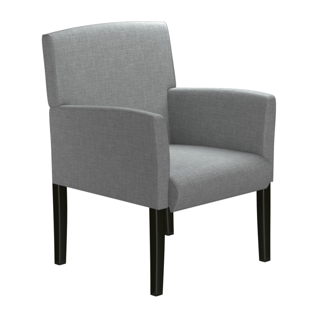 Boss Box Arm guest, accent or dining chair W/Black Base - Image 4