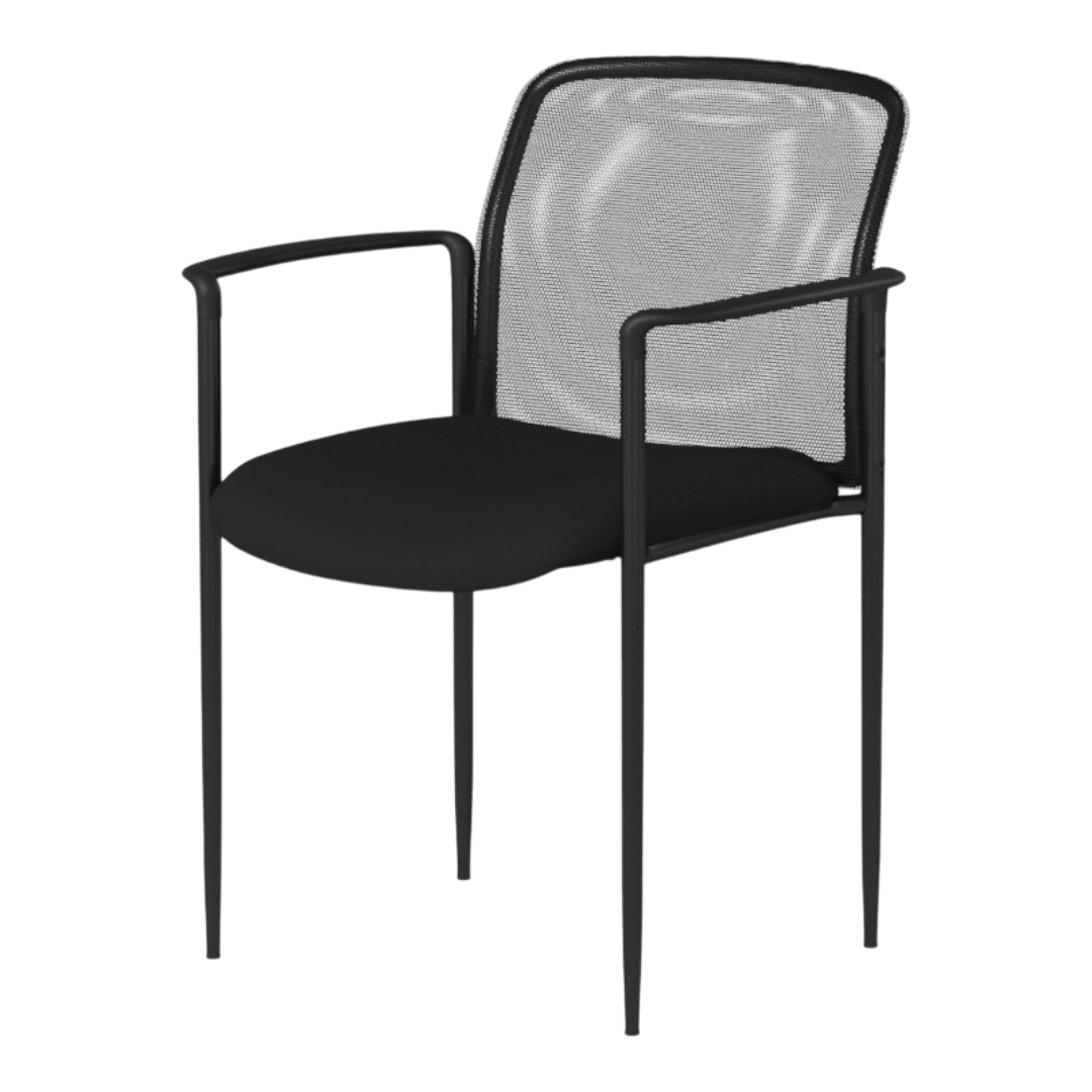 Boss Mesh Guest Chair, Black - Image 4