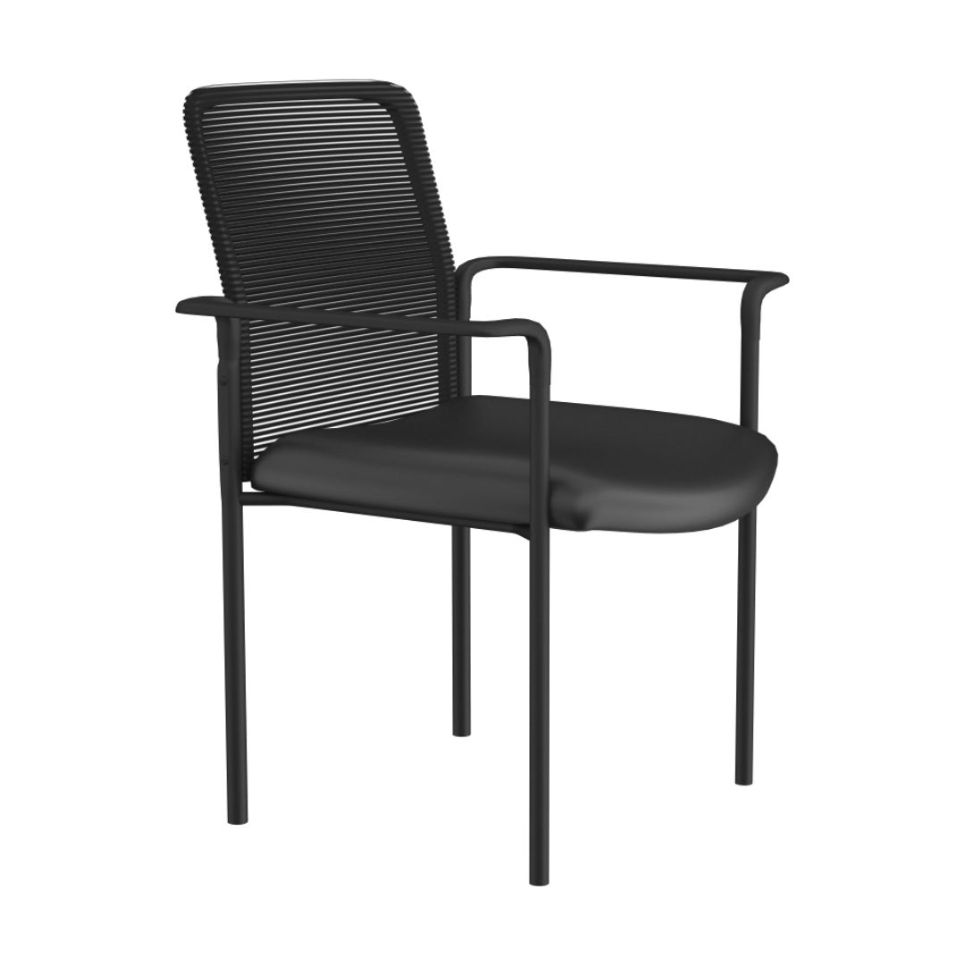 Boss Caressoft and Mesh Guest Chair, Black - Image 6