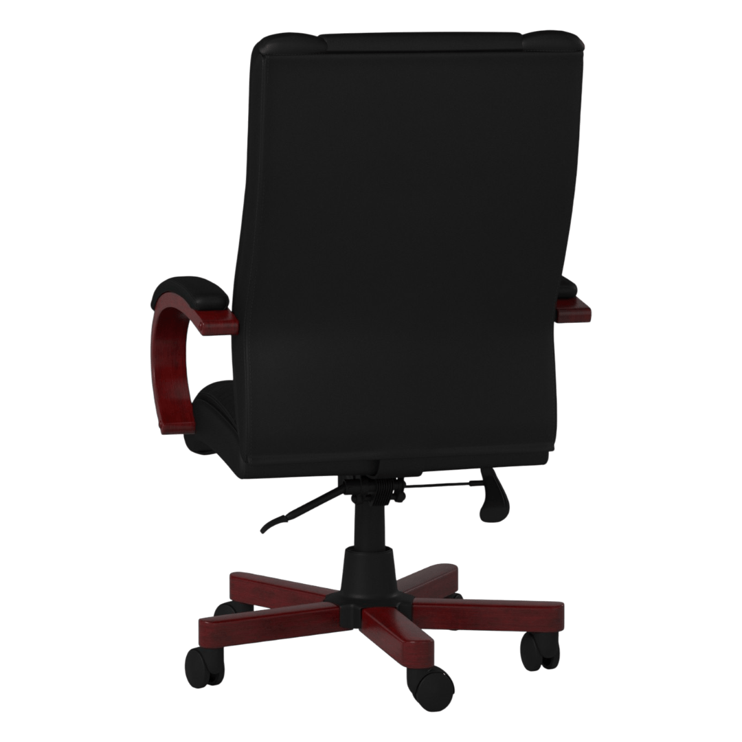 Boss High Back Executive Wood Finished Chair, Mahogany - Image 3