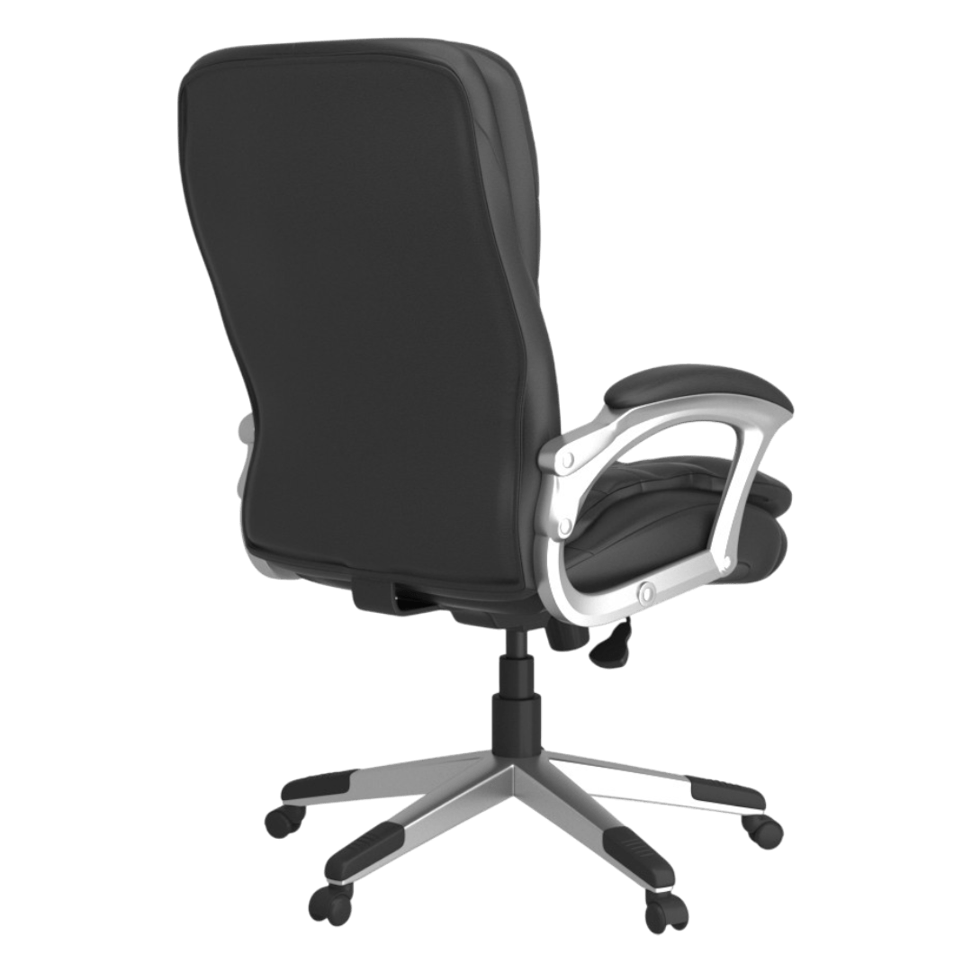 Boss High Back Executive Chair With Pewter Finished Base/Arms - Image 5