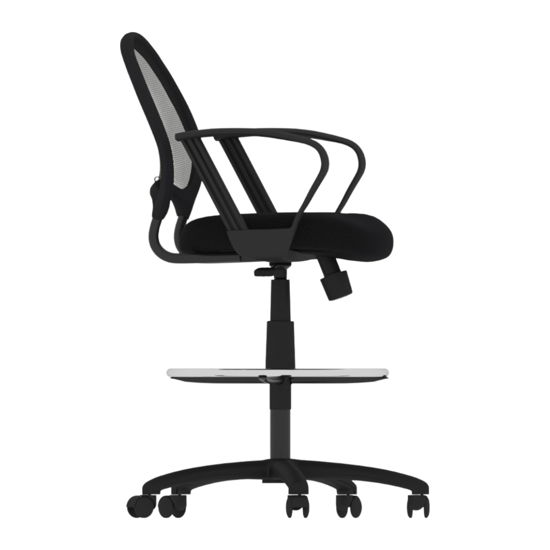 Boss Mesh Drafting Stool W/ Loop Arms - Image 4