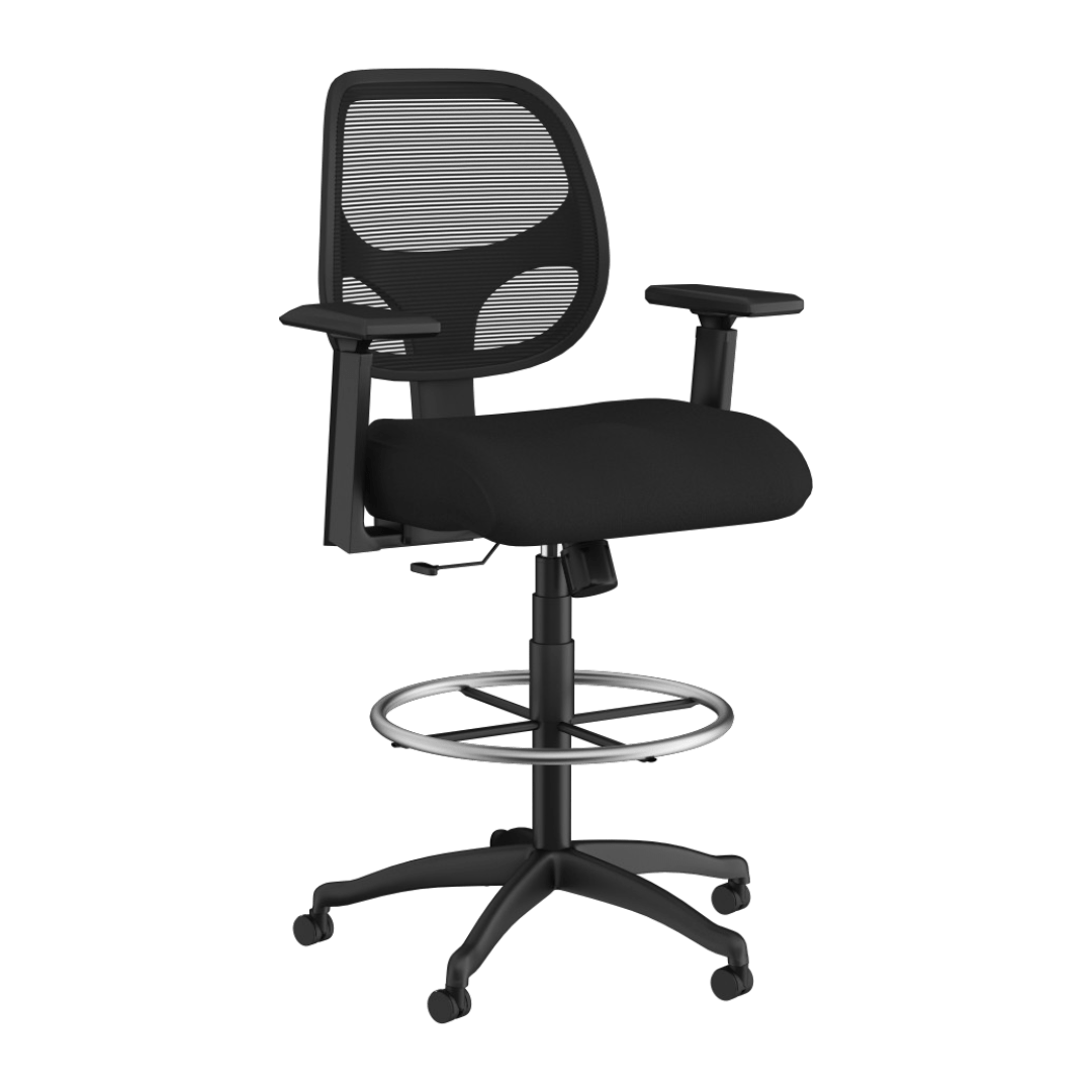 Boss Commercial Grade Mesh Stool W/ T-Arms - Image 4