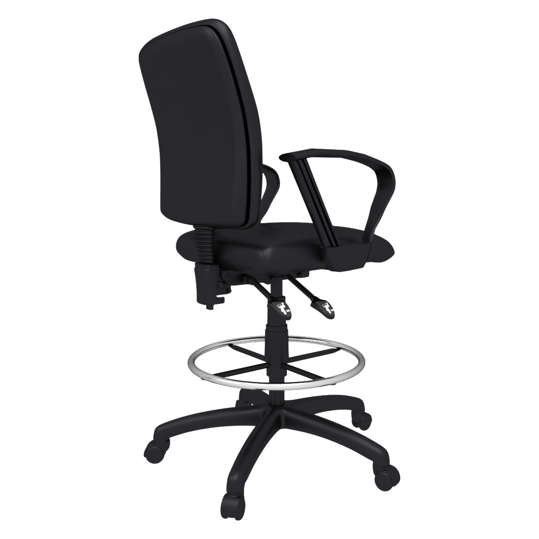 Boss Multi-Function Fabric Drafting Stool W/ Loop Arms - Image 4
