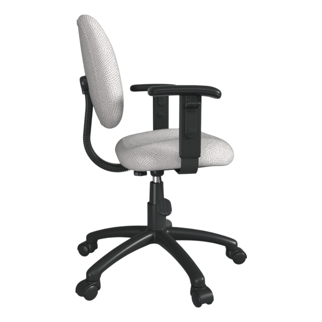 Boss Grey  Deluxe Posture Chair W/ Adjustable Arms - Image 6