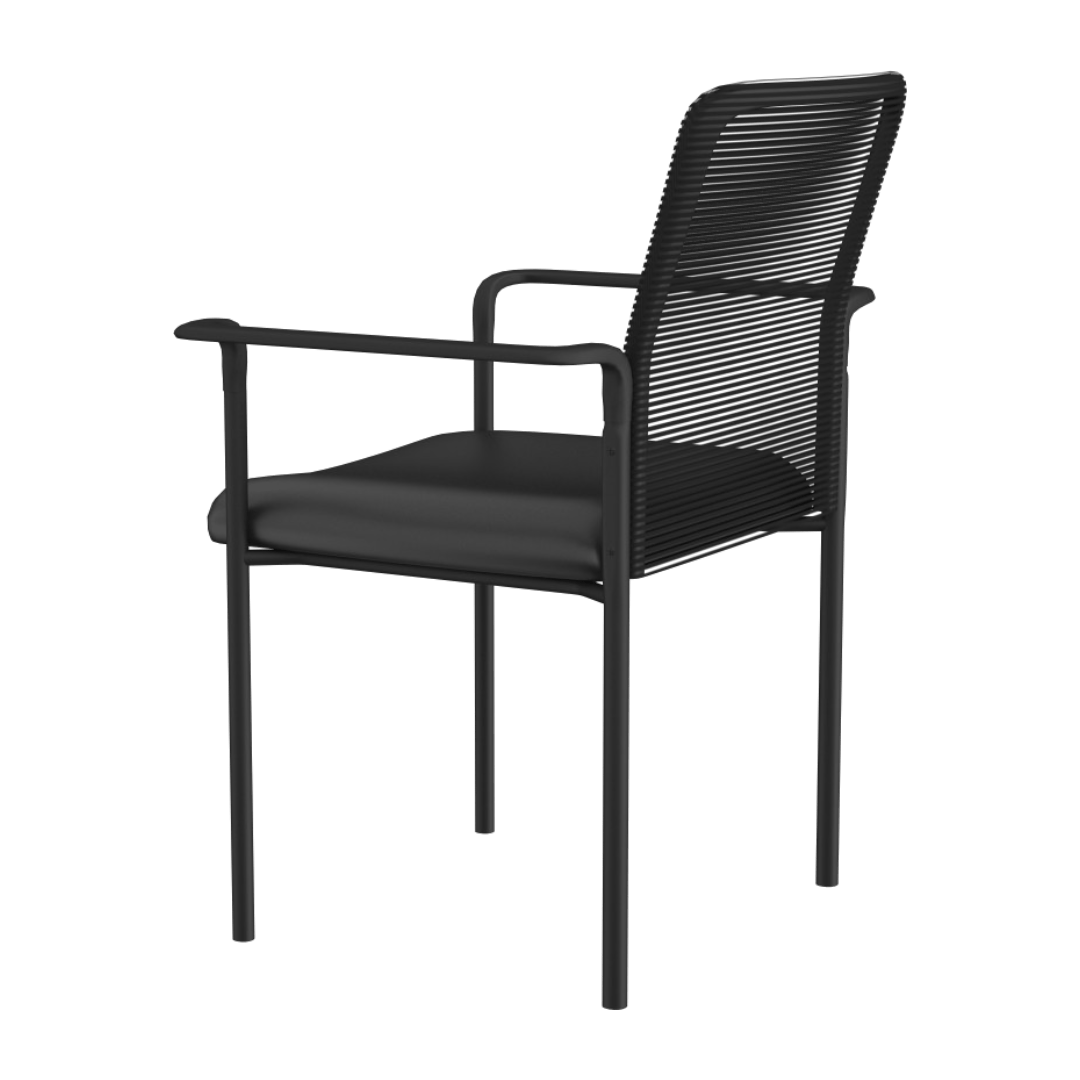 Boss Mesh Guest Chair with Casters, Black - Image 8