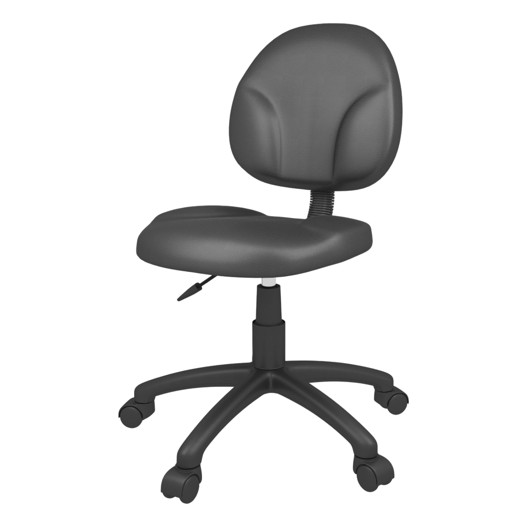 Boss Diamond Task Chair In Black Antimicrobial Vinyl - Image 4