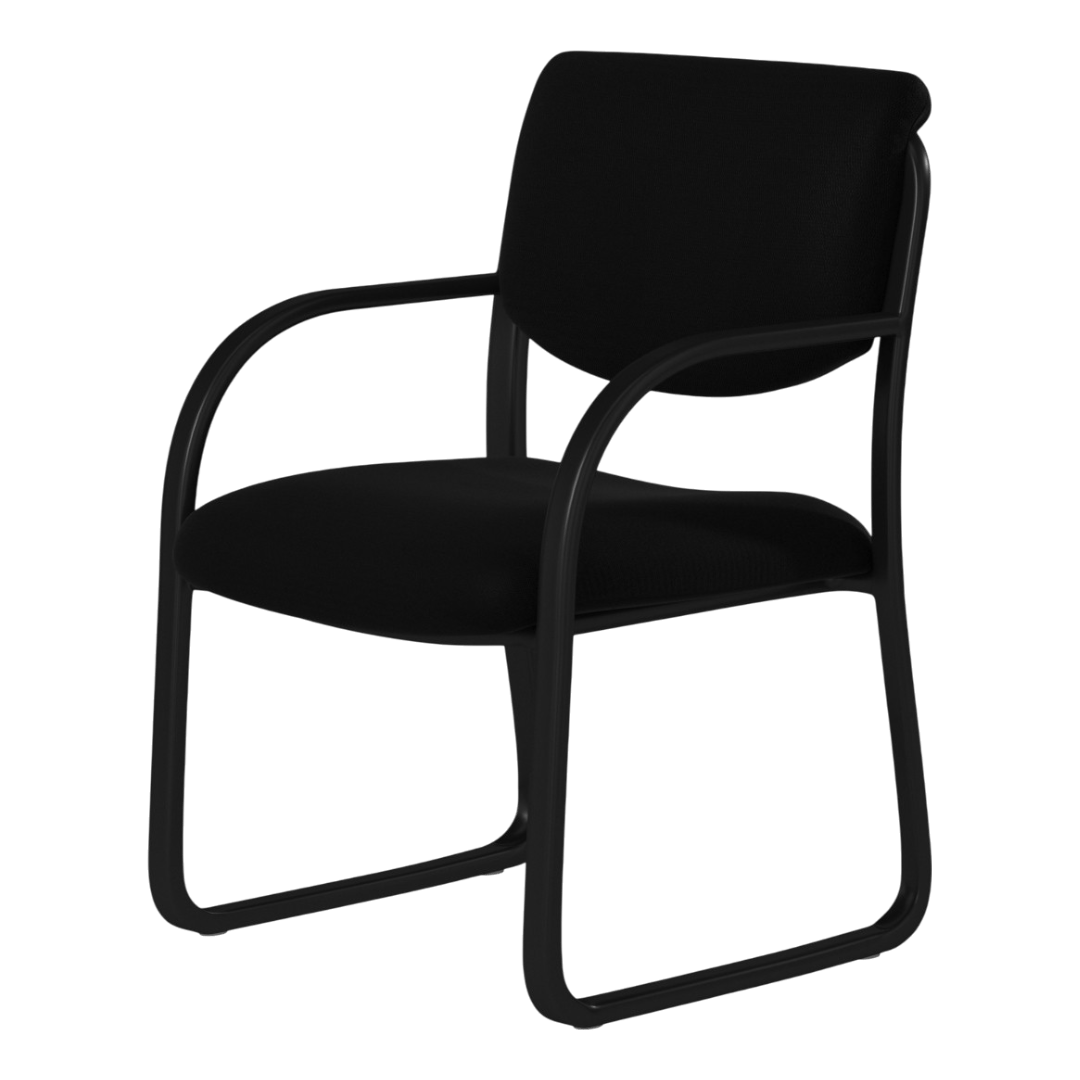Boss Black Fabric Guest Chair - Image 3