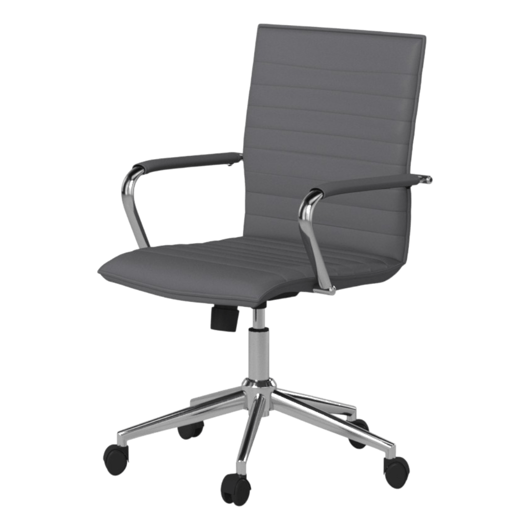 Boss Grey Vinyl Hospitality Chair - Image 4
