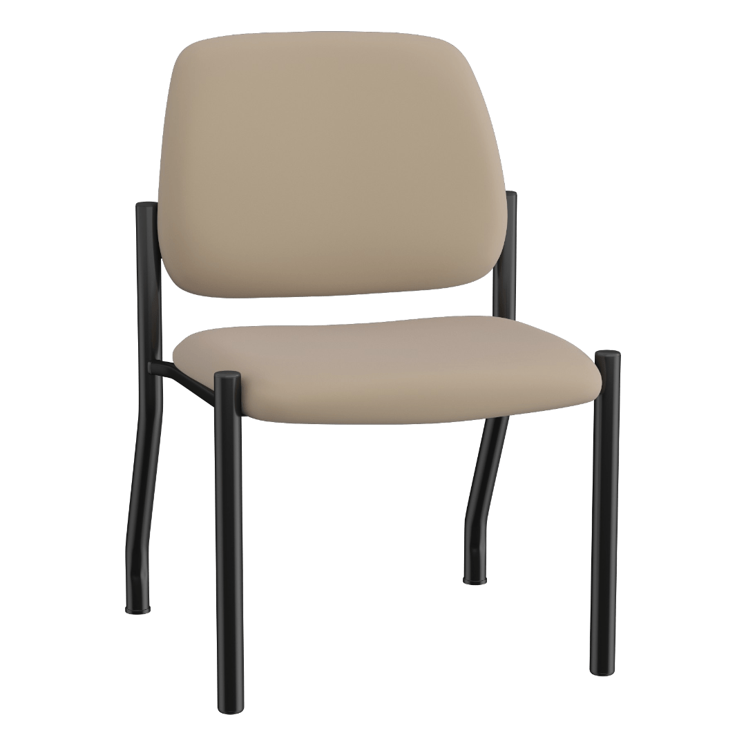 Boss Antimicrobial Armless Guest Chair, 400 lb. weight capacity - Image 3
