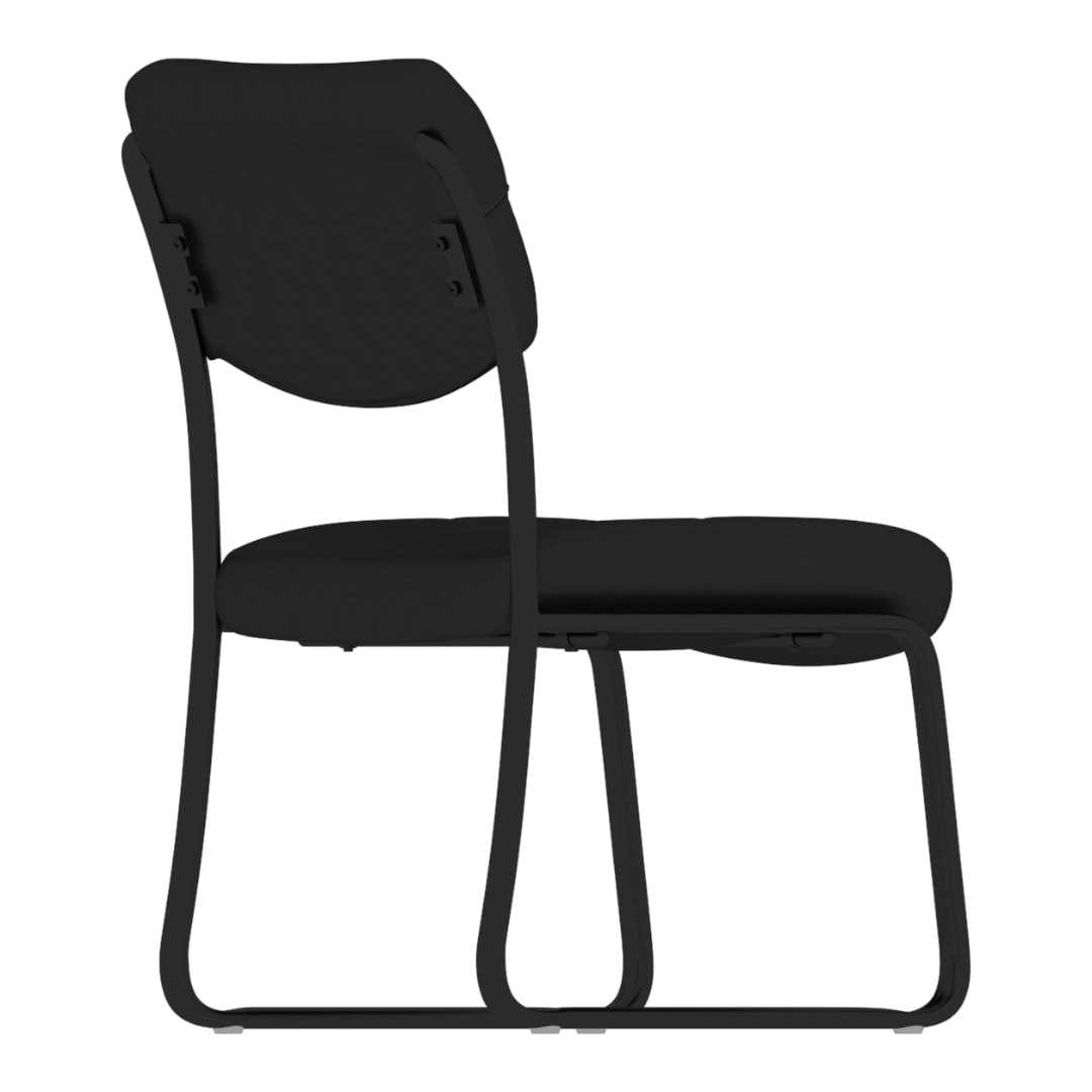 Boss Leather Sled Base Side Chair - Image 5