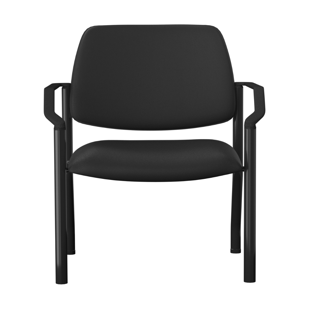 Boss Antimicrobial Armless Guest Chair, 400 lb. weight capacity - Image 3