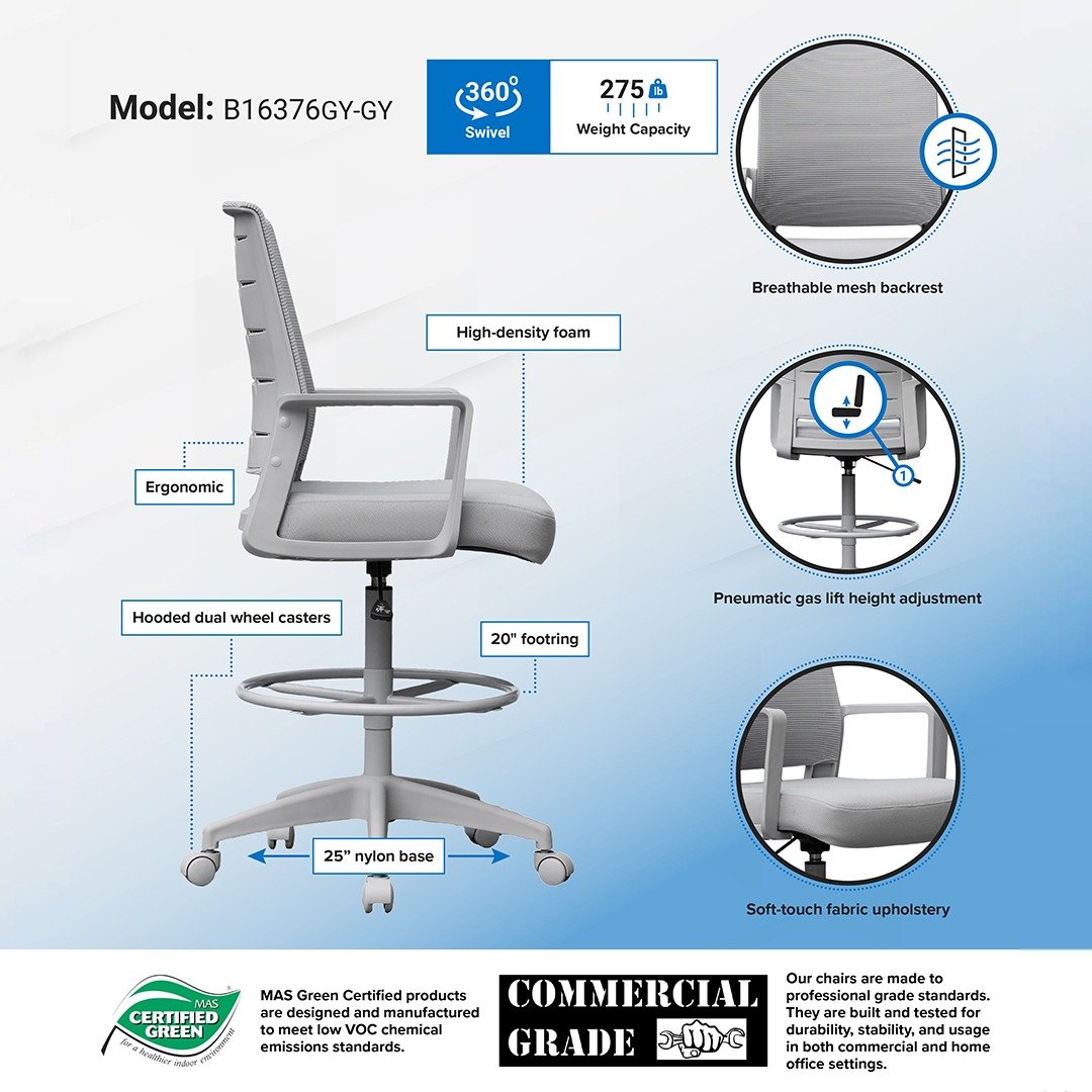 Boss All Grey Stool - Image 4