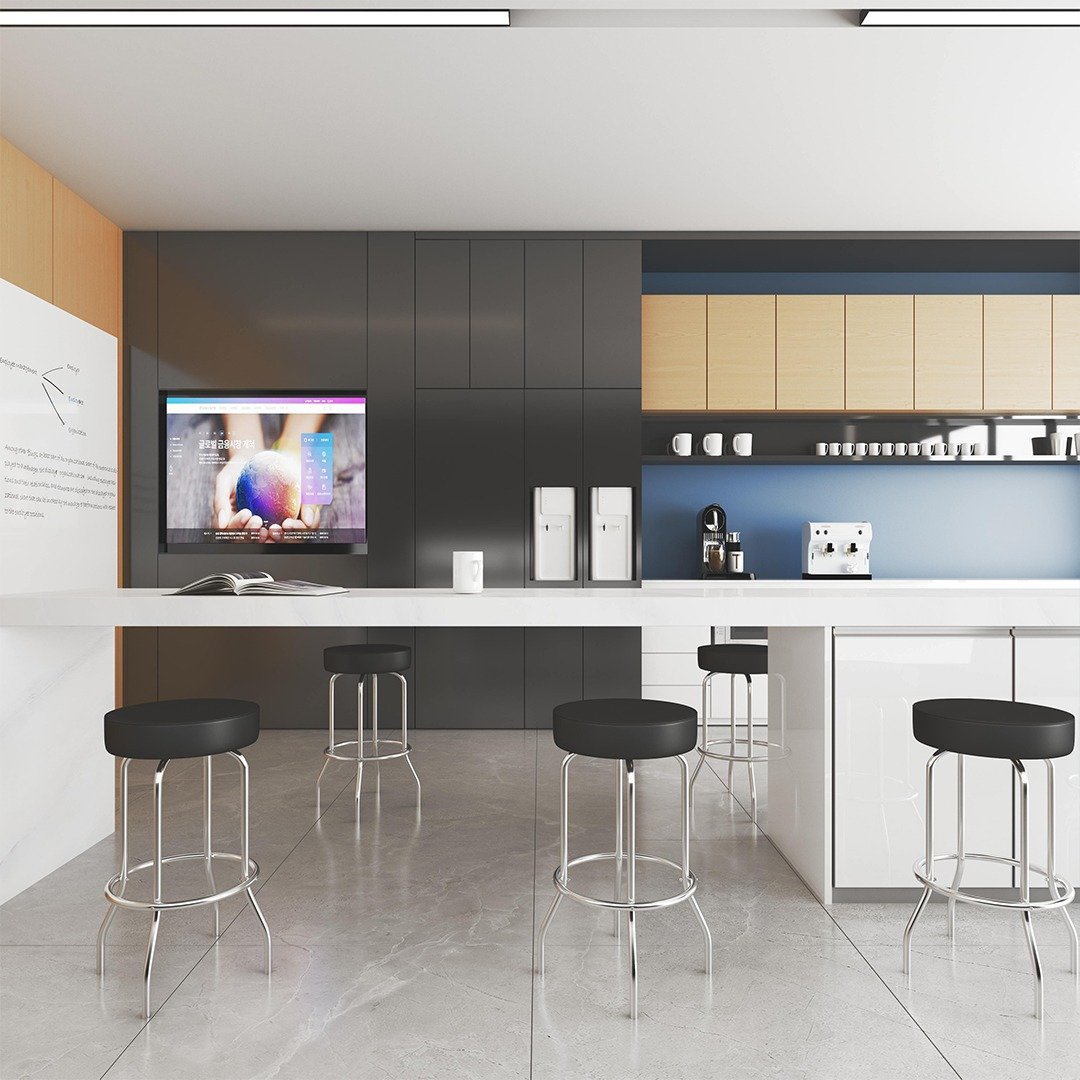 29" Chrome/Black Stool - Image 2