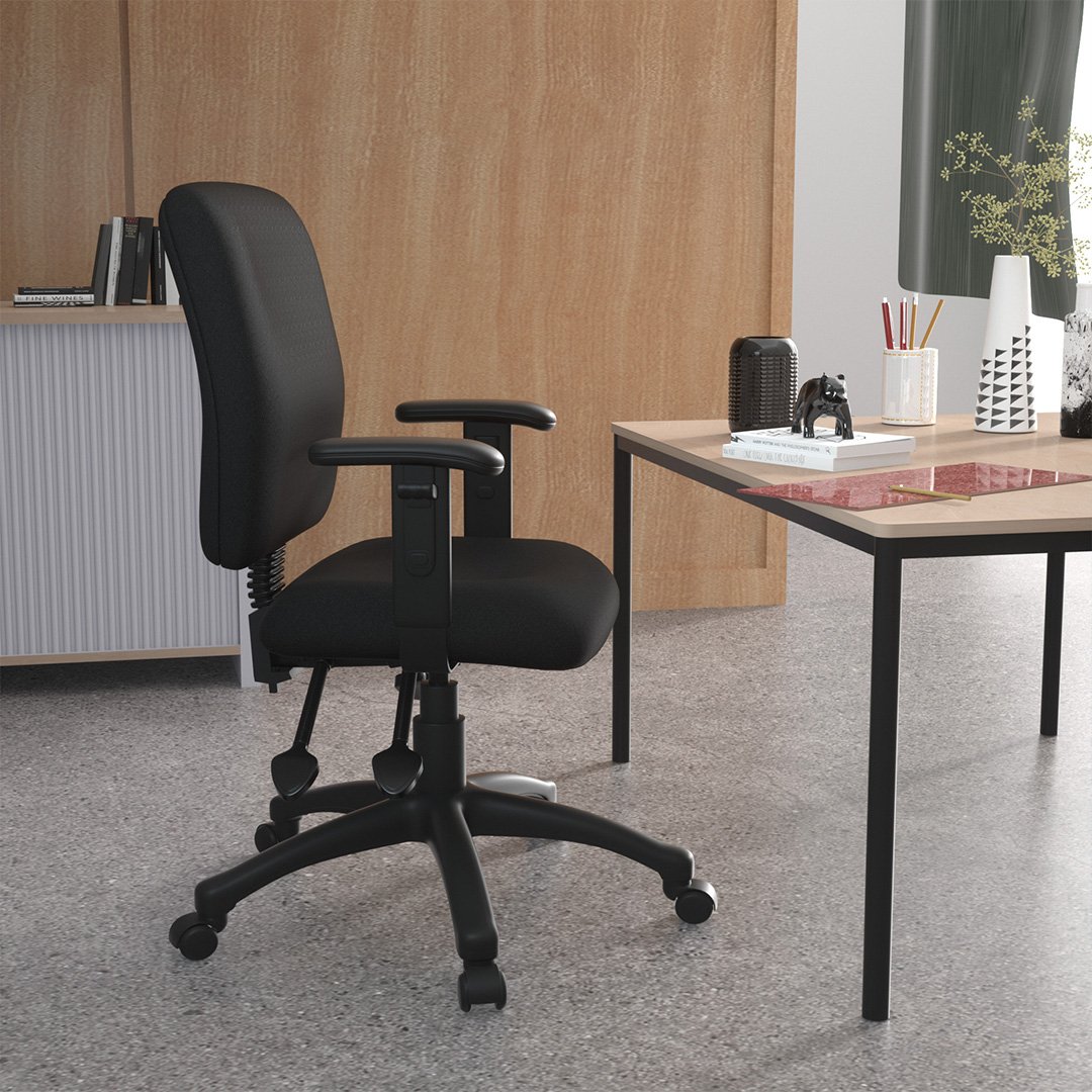 Boss Multi-Function Fabric Task Chair W/ Adjustable Arms - Image 6