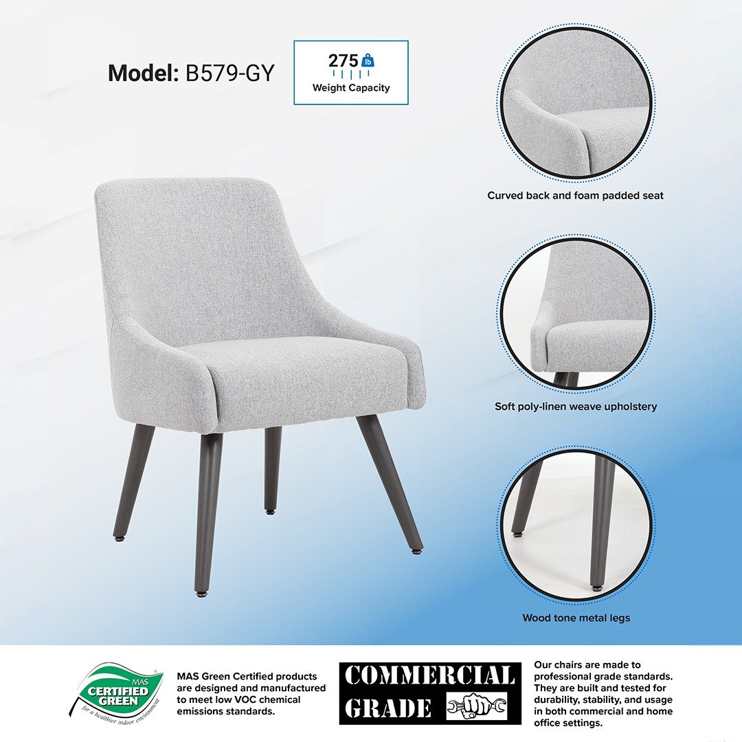 Boss Boyle Guest Chair - Grey - Image 3