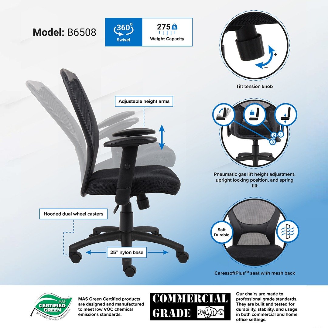 Boss Budget Mesh Task Chair - Image 3