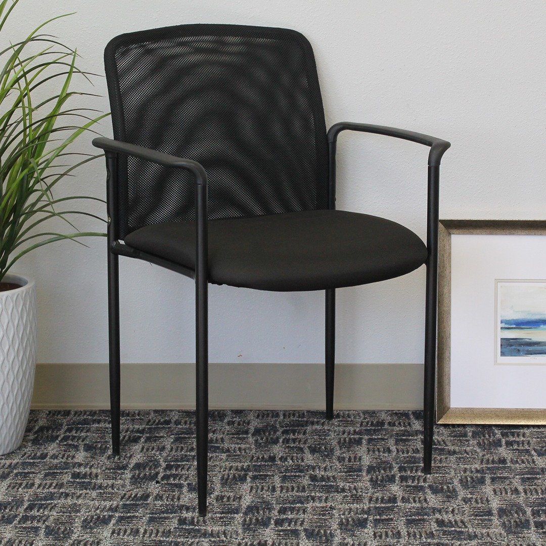 Boss Mesh Guest Chair, Black - Image 7