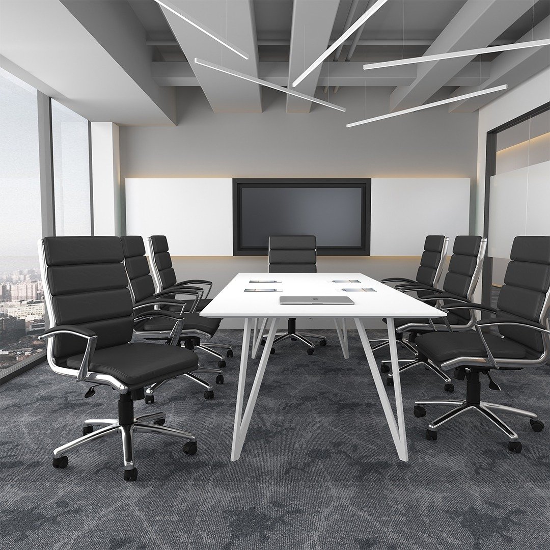 Boss Executive CaressoftPlus Chair with Metal Chrome Finish - Image 7