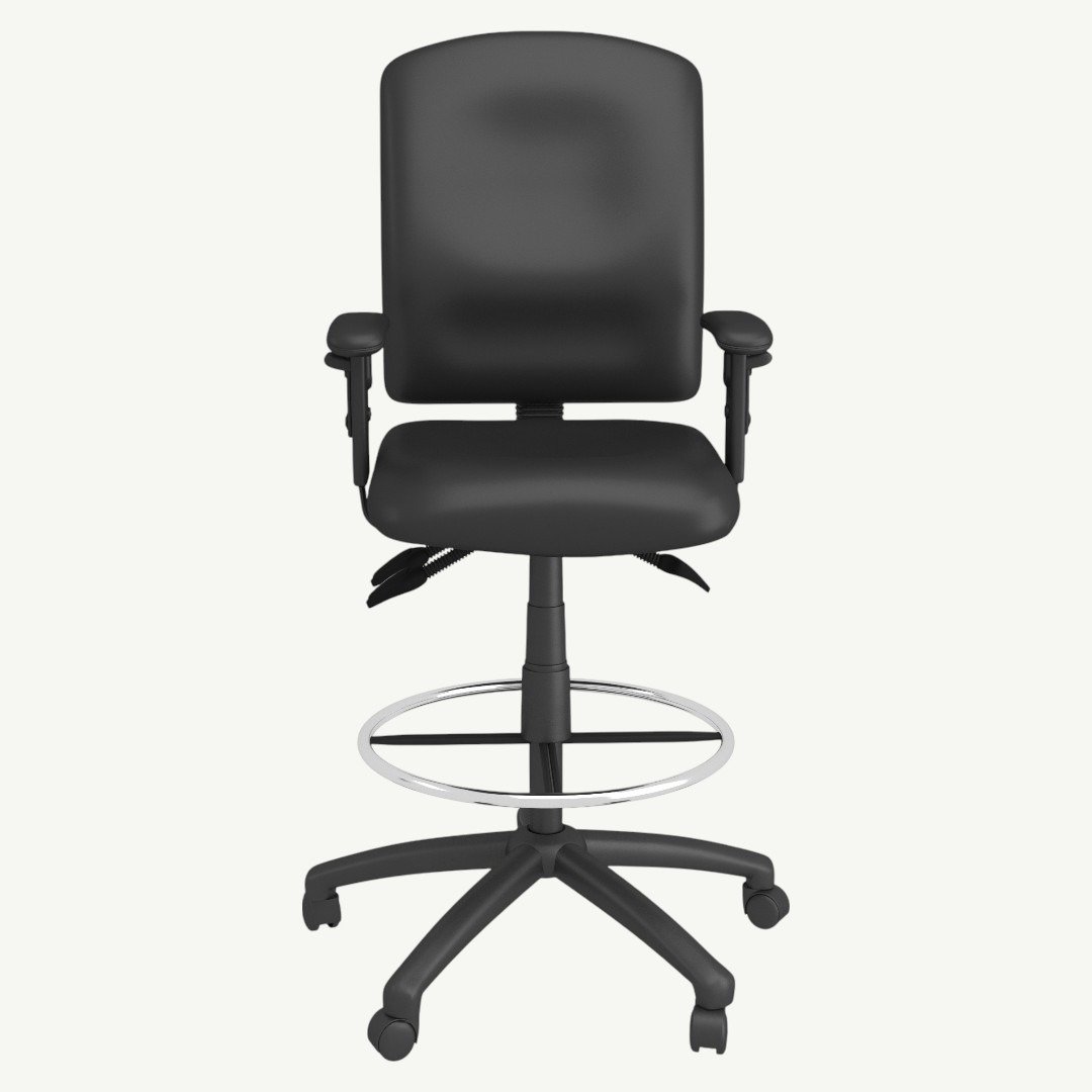 Boss Multi-Function Fabric Drafting Stool W/ Adjustable Arms - Image 2