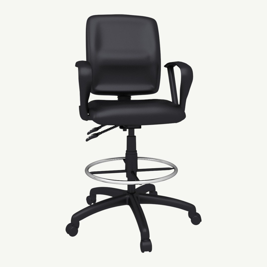 Boss Multi-Function Fabric Drafting Stool W/ Loop Arms - Image 2