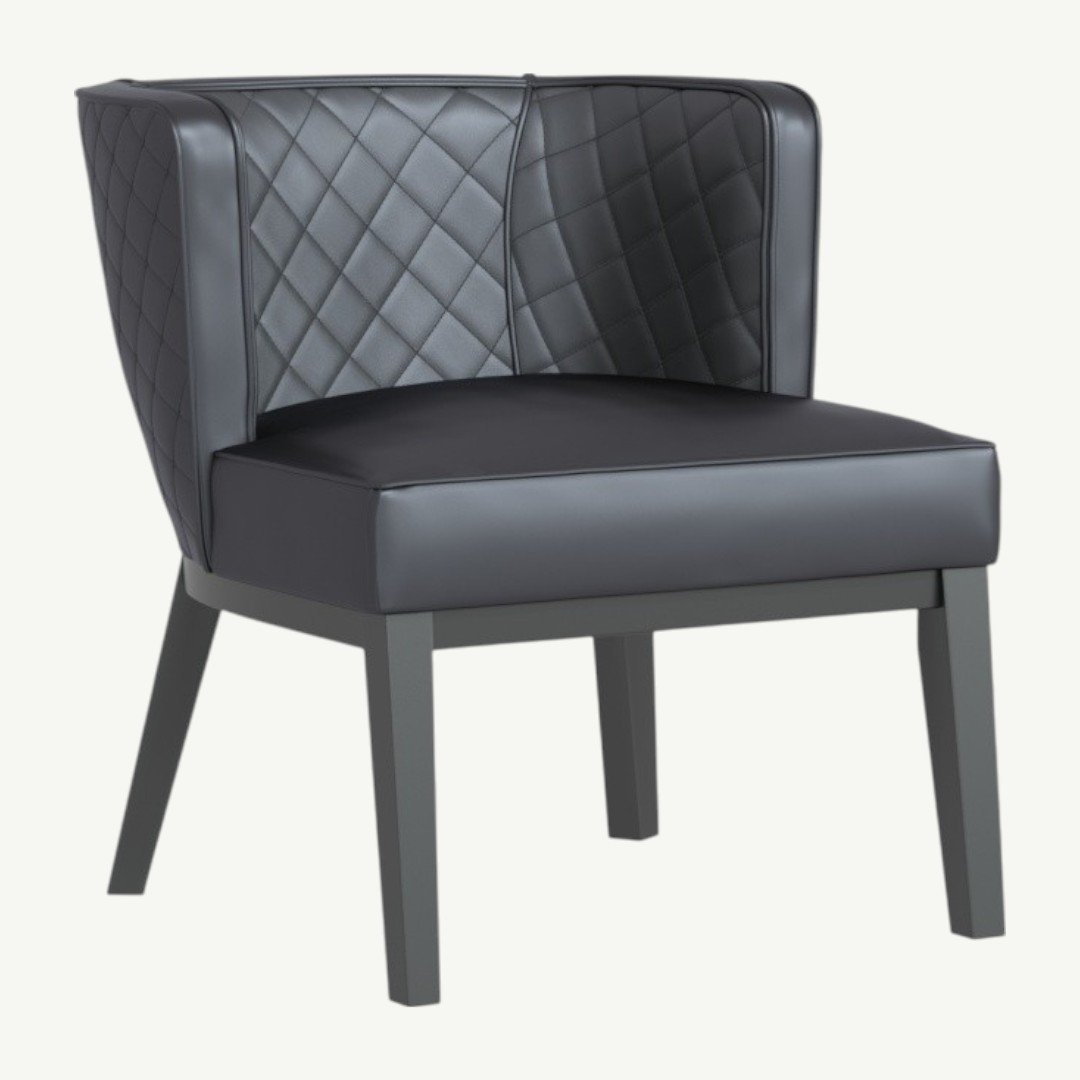 Boss Ava Quilted guest, accent or dining chair - Black - Image 3