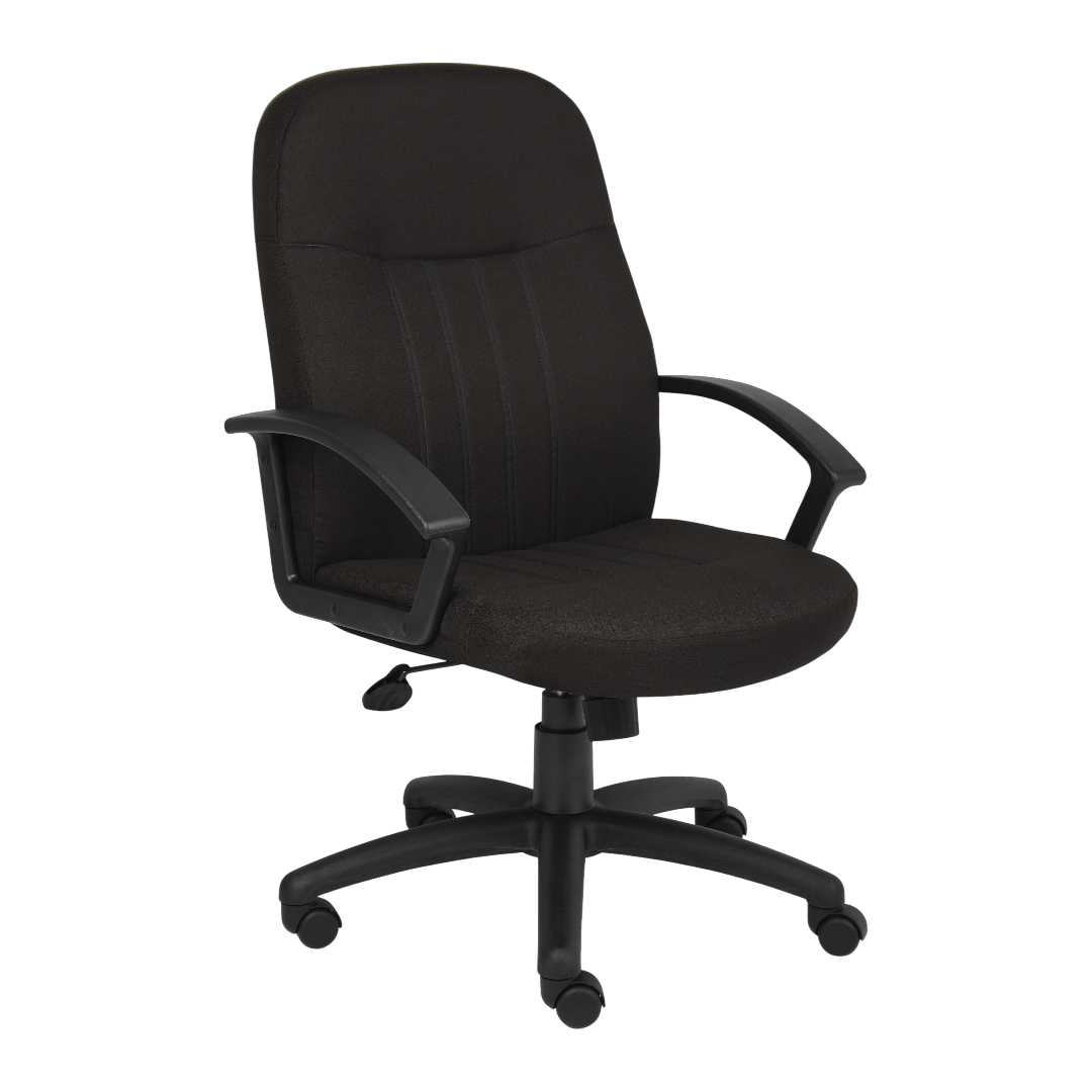 Boss Mid Back Fabric Managers Chair In Black
