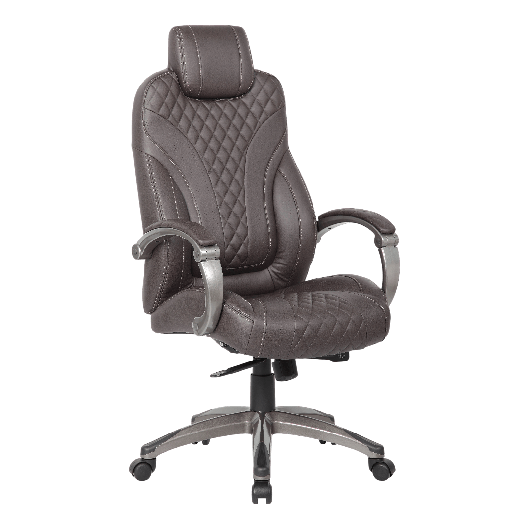 Boss Executive Hinged Arm Chair - Brown