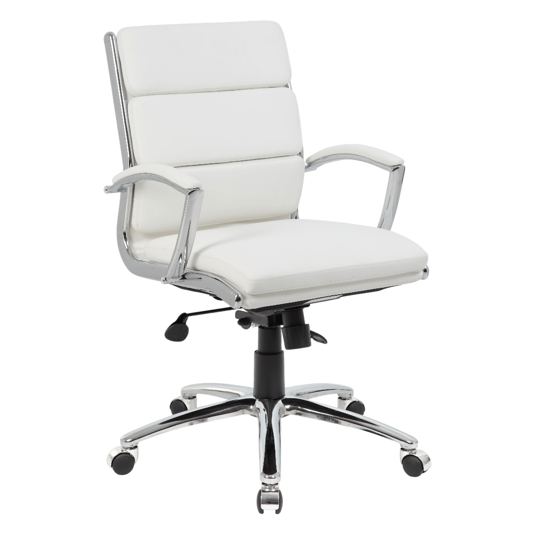Boss Executive CaressoftPlus Chair with Metal Chrome Finish