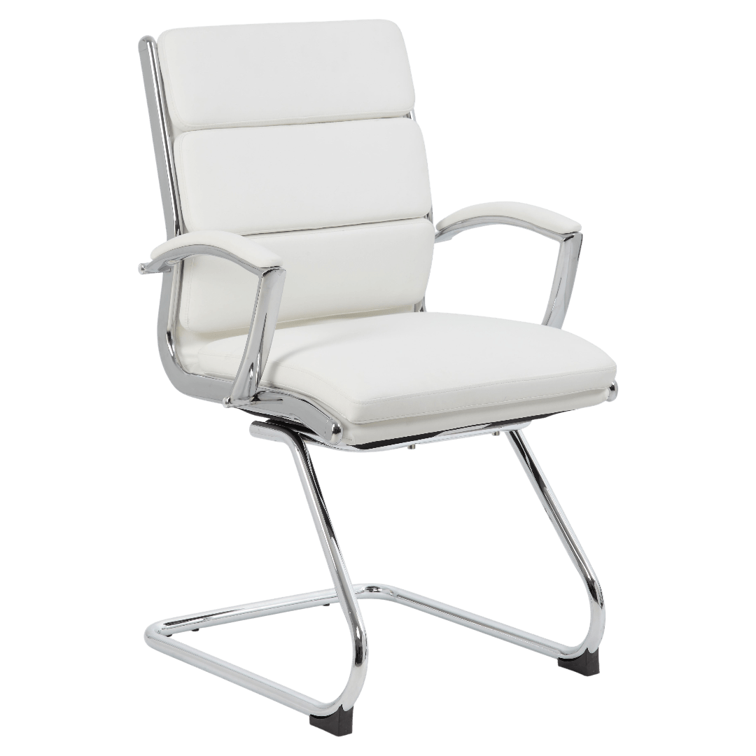 Boss Executive CaressoftPlus Chair with Metal Chrome Finish - Guest Chair