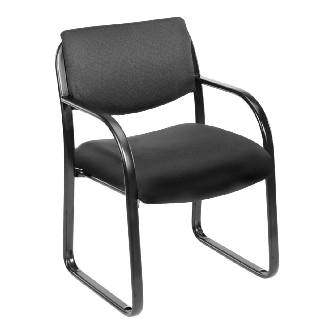 Boss Black Fabric Guest Chair