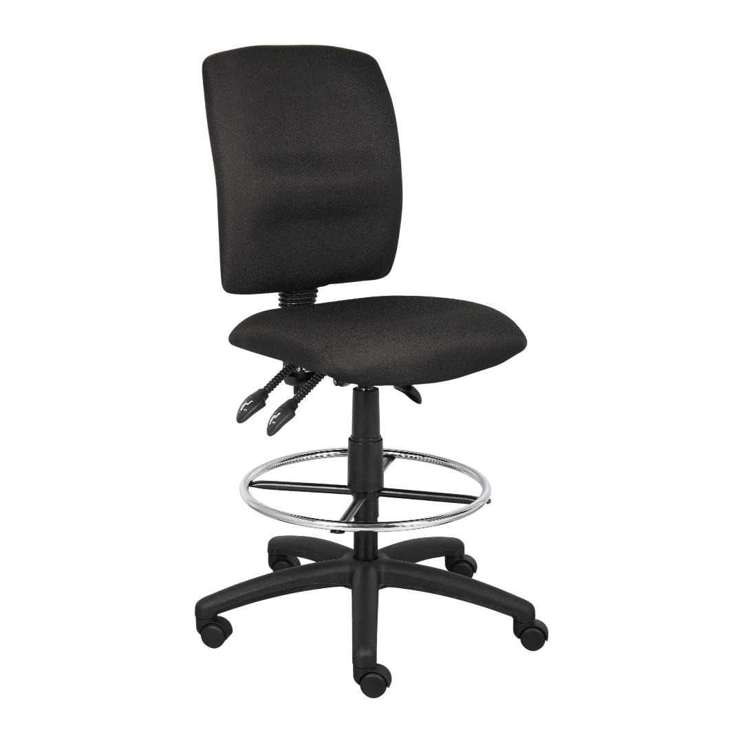 Boss Multi-Function LeatherPlus Drafting Stool