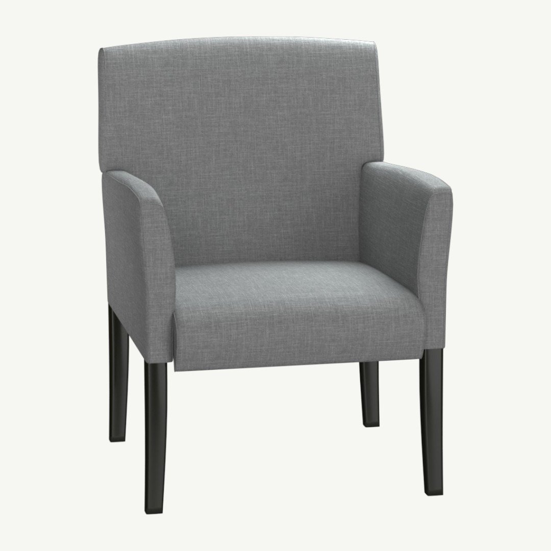 Boss Box Arm guest, accent or dining chair W/Black Base - Image 2