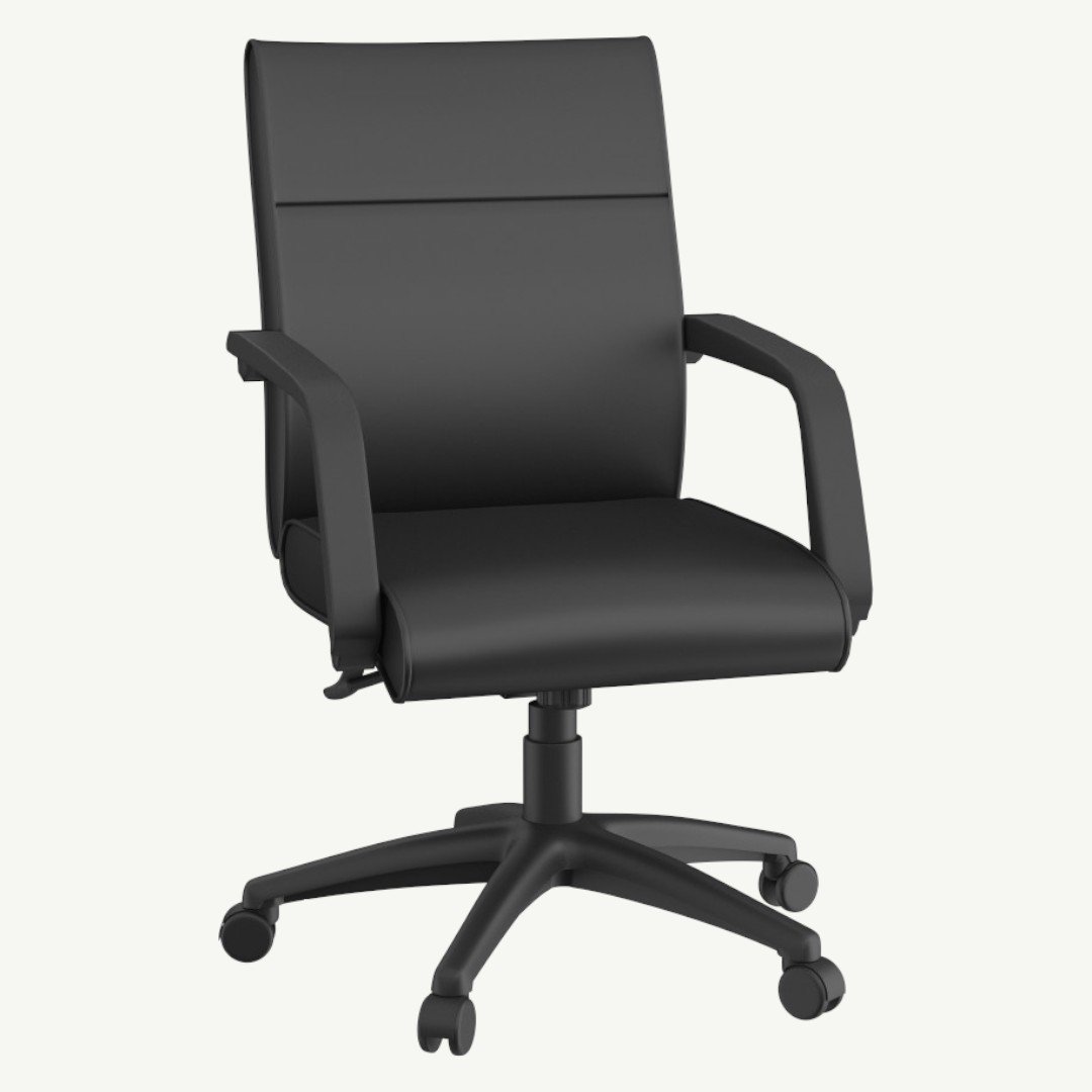 Boss Mid Back Executive Chair In LeatherPlus - Image 2