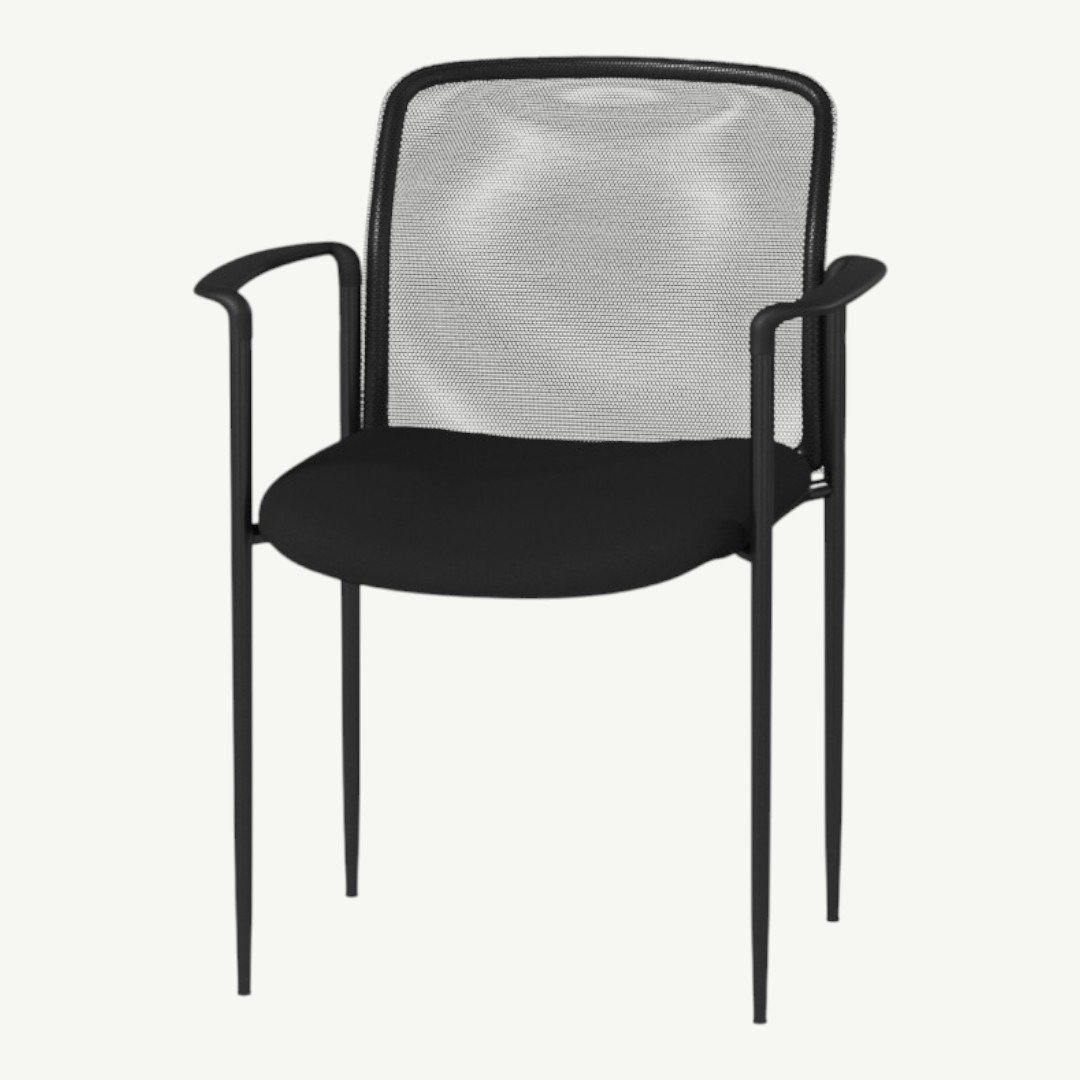 Boss Mesh Guest Chair, Black - Image 2