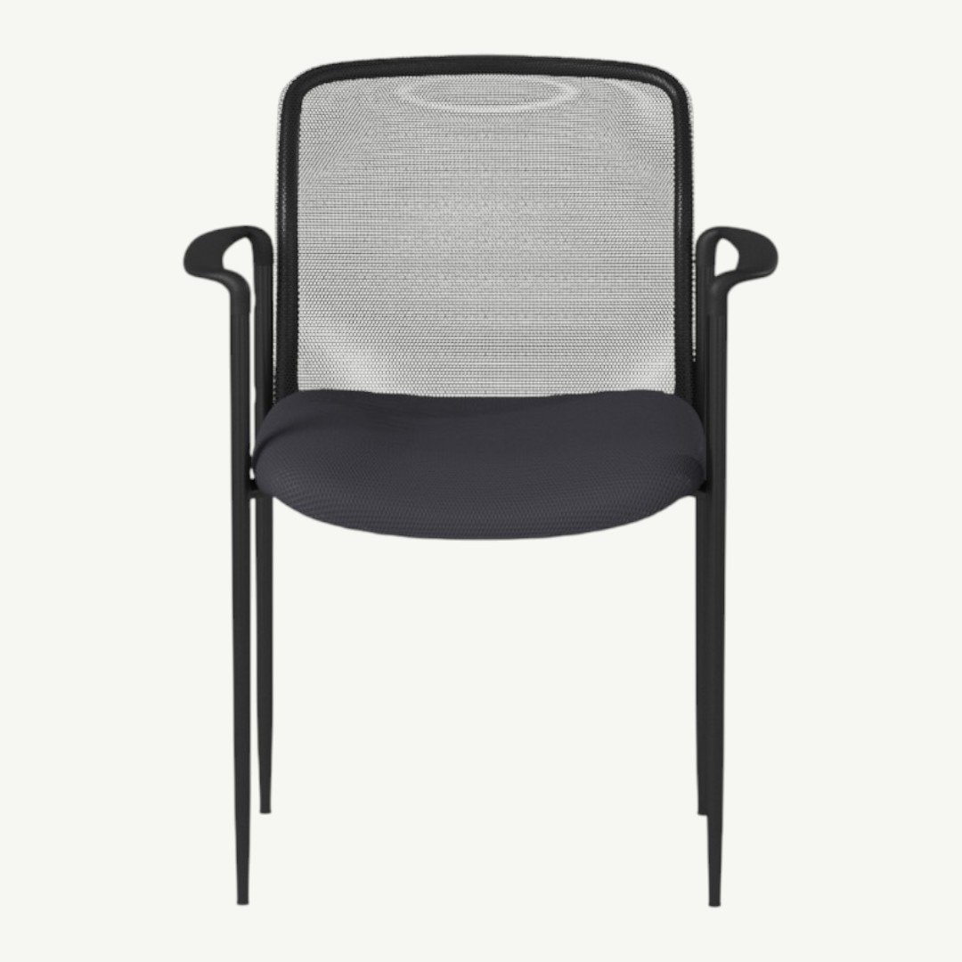 Boss Caressoft and Mesh Guest Chair, Black - Image 3