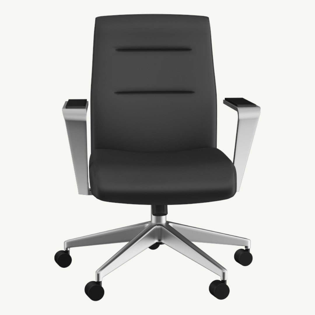 Boss Modern Conference Chair with Aluminum Arm & Base - Image 2