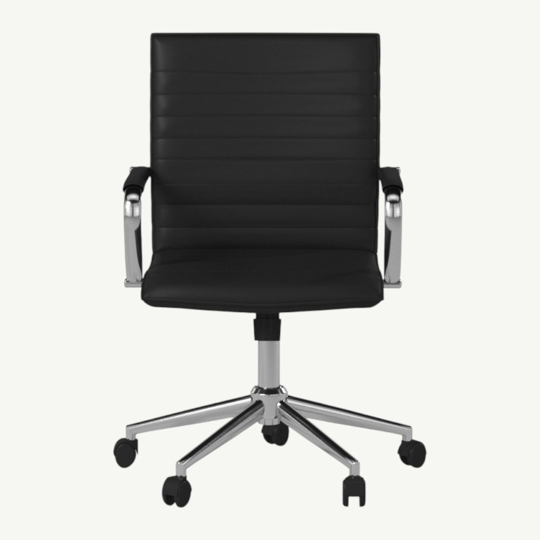 Boss Black Vinyl Hospitality Chair - Image 2