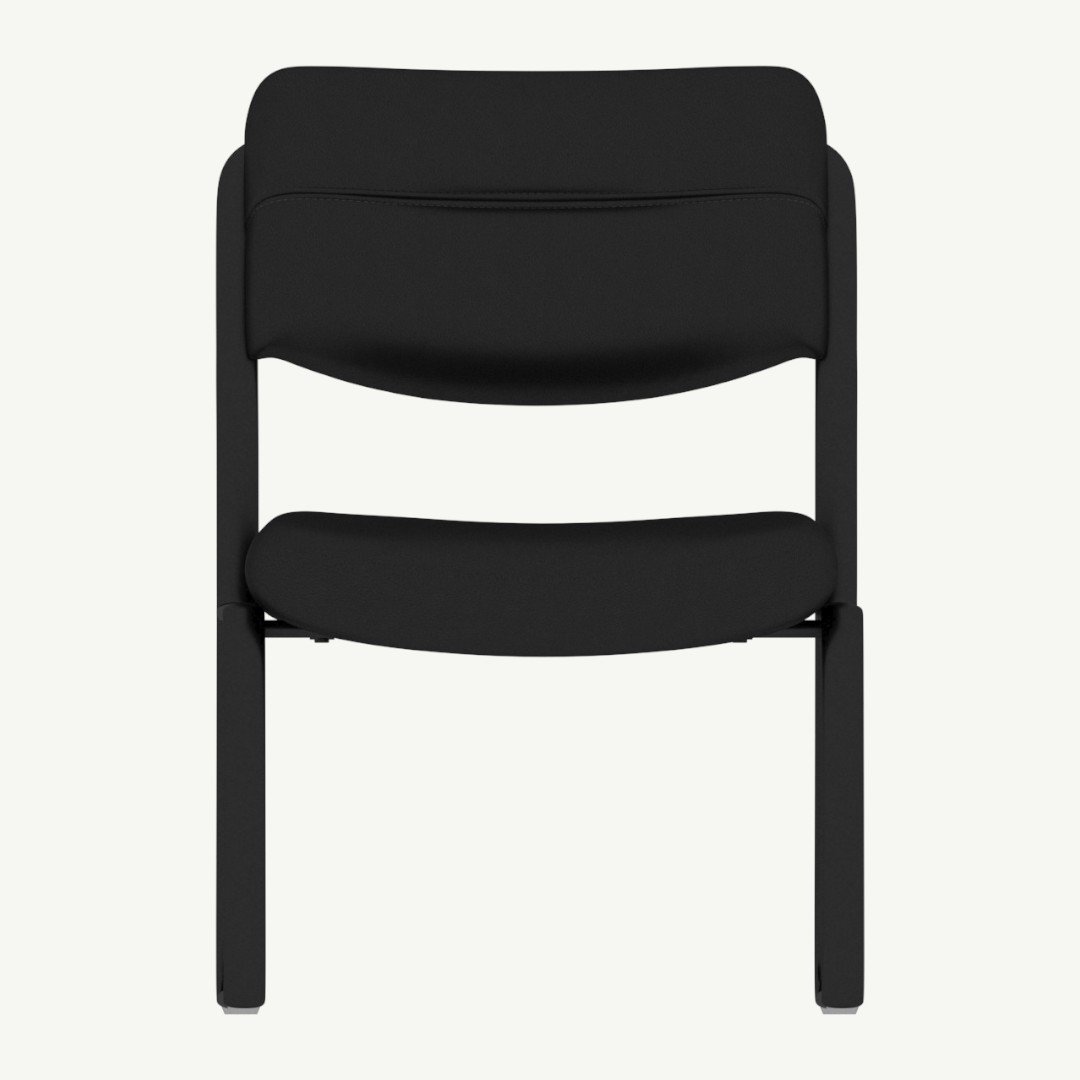 Boss Leather Sled Base Side Chair - Image 2