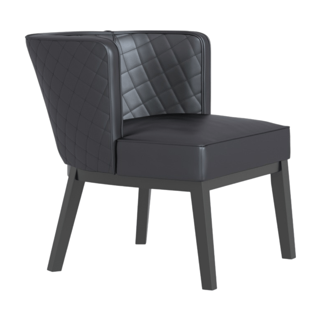 Boss Ava Quilted guest, accent or dining chair - Black - Image 6