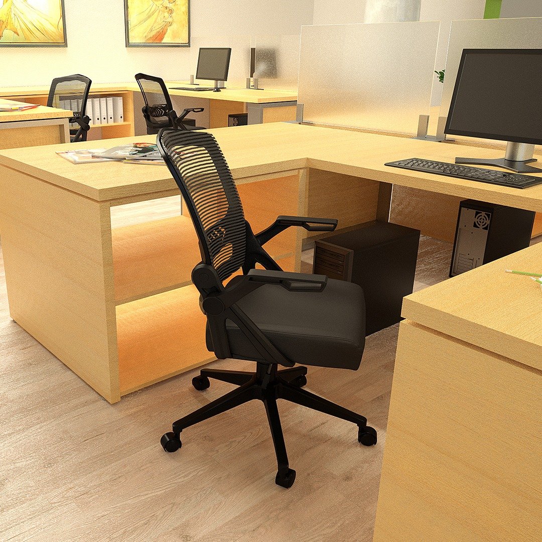 Boss Mesh Flip Arm Task Chair - Image 7